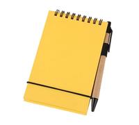 Bloc-notes de poche 50 feuilles avec fermeture élastique non lignée - Petit bloc-notes à double spirale pour croquis, prise de notes, carnet d'étudiant portable