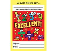 Bloc-notes de récompense « Excellent Maths Teacher ».