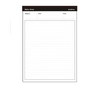 Bloc-notes de réunion détachable pour planification de travail, carnet de notes pour planification du travail, bloc-notes à détacher au quotidien