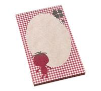 Bloc-notes de style coréen - Bloc-notes simples - Bloc-notes simples à la fraise - Accessoires scolaires et de bureau - Belle écriture simple fraise - Mémo collant pour bureau