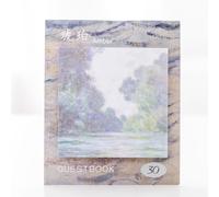 Bloc-Notes De Voyage Paysage Créatif, Bloc-Notes Autocollants, Outils D'étiquettes, Papeterie, Papier, Fournitures Scolaires, 50 Pièces