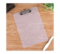 Bloc-notes d'écriture A4, 3 pièces, presse-papiers avec Clip à profil bas, dossier de documents, organisateur papier, tablette translucide pour Documents,Dessins(Transparent)