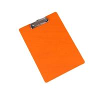 Bloc-notes d'écriture A4, 3 pièces, presse-papiers avec Clip à profil bas, dossier de documents, organisateur papier, tablette translucide Pour le bureau(Orange)