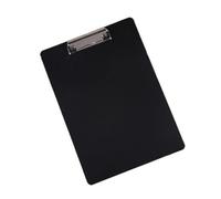 Bloc-notes d'écriture A4, 3 pièces, presse-papiers avec Clip à profil bas, dossier de documents, organisateur papier, tablette translucide pour Documents,Dessins(Black)