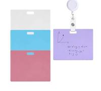 Bloc-Notes Effaçable - 4 Pièces Badge Silicone Petit Tableau Blanc - Tablette D'Écriture Réutilisable,Pour Infirmière Enseignant Médecin Salle De ole Hôpital Pharmacie Clinique Laboratoire Ga