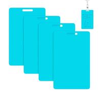 Bloc-notes effaçable pour bobine de badge 4pcs réutilisable vertical | Bloc-notes de poche effaçable pour manager enseignant, bénévole, étudiant, infirmière, médecin, bureau, hôtel, école