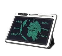 Bloc-notes électronique 10 pouces Tablette LCD Outil de peinture à la main Qualité Technologie de plastification de haute(Black (with leather case))