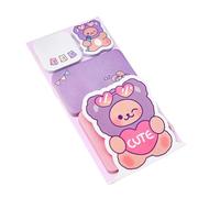 Bloc-notes en forme de dessin animé réutilisable pour l'école, le bureau, le journal intime, bloc-notes en papier multi-usages en forme d'animal coloré