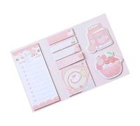 Bloc-notes en papier adhésif coloré pour l ' organisation de la classe, utilisation d ' un assortiment de notes autocollantes de dessin animé, blocs-notes adhésifs, notes autocollantes de dessin animé