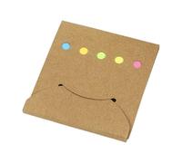 Bloc-notes en papier adhésif de couleur fluorescente, 25 feuilles par couleur, bloc-notes de poche pour la journalisation quotidienne, prise de notes, papier résistant, ensemble de disques adhésifs