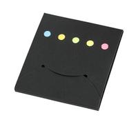 Bloc-notes en papier adhésif de couleur fluorescente, 25 feuilles par couleur, bloc-notes de poche pour la journalisation quotidienne, prise de notes, papier résistant, ensemble de disques adhésifs