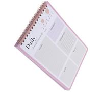 Bloc-notes en Papier de Planification Quotidienne Rose | Planification Horaire, Aide-mémoire Pratique, Design Simple et Stylé, pour Famille et Amis