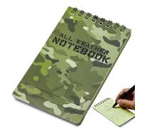 Bloc-notes étanche | 13 x 7,5 cm à spirales à couverture rigide, bloc-notes à, pour étudiants, travail, école, école, voyage, écriture, affaires, extérieur