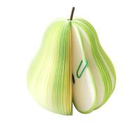 Bloc-notes extensibles en forme de poire - 100 pages - Motif fruits - Papier à gratter - Décoration de bureau - Poire