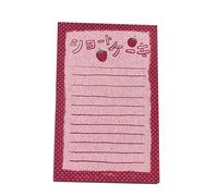 Bloc-notes fraises, notes autocollantes simples, Styles coréens, joli papier d ' écriture pour l ' école, mémo fraises