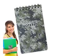 Bloc-notes imperméable - Bloc-notes de poche - Carnet résistant aux intempéries, 50 pages papier durable | Idéal pour le travail, l'université, la randonnée, le camping, les notes quotidiennes