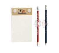 Bloc Notes Imperméable Love Notes Mots Doux avec 2 Crayons et 2 Supports, 40 Feuilles Aqua Notes à Fixer, Papier Innovant pour la Douche, Waterproof Notepad pour Femme et Homme