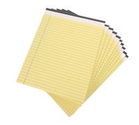 Bloc-notes Juridique à Lignes Papier 80 G/m², Portable, 10 Pièces | Pages Perforées Recto Verso, Reliure Pratique, pour Étudiants et Bureau, Notes de Réunion à Domicile
