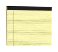 Bloc-notes juridiques - 24,1 x 27,9 cm ligné universitaire, 30 feuilles de bloc-notes juridiques paysage | Bloc-notes larges perforés | Papier blanc doublé de papier, 30 feuilles par bloc-notes pour