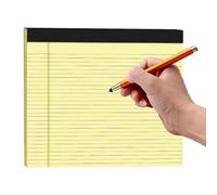Bloc-notes juridiques, 24 x 27 cm ligné | Bloc juridique large de 30 feuilles | pour Avocats Juristes Étudiants Salle d'audience Bureau École Notes