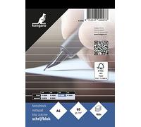 Bloc-notes Kangaro A6 ligné, 60 g, 100 feuilles, K-5506, blanc, 10,5 x 14,8 x 0,9 cm