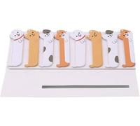 Bloc-notes Kawaii - Marque-pages - Animaux mignons - Notes adhésives - Index posté - Planificateur - Fournitures scolaires - Papeterie - Autocollants en papier - Style 6 livres tendance