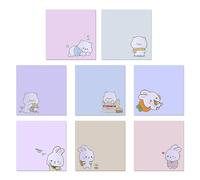 Bloc-Notes Lapin 4 Pièces Et Bloc-Notes Ours 4 Pièces, Bloc-Notes Mignons, Bloc-Notes Auto-Adhésifs, Bloc-Notes Créatifs De Dessin Animé