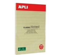 Bloc-notes lignãs adhãsif 100x150mm apli 13370