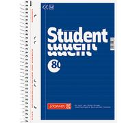Baier schneider &bloc-notes-cahier reliure spirale de finition quadruple (70 g/m ² format a5-ligné - 80 pages
