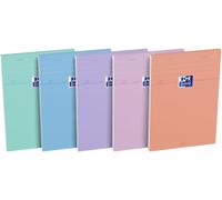 Bloc¿Notes Lot De 5 Smart A5 5x5 160 Pages Reliure Agrafée Couverture Carte Souple Coloris Assortis Pastel