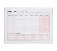 Bloc-Notes Mensuel Beige ¿ Calendrier Vierge Pour Les Horaires Quotidiens, Les Notes Et L'organisation ¿ Durable Et Élégant