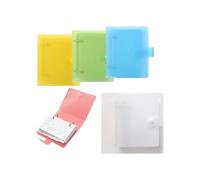 Bloc-notes miniature pour carnet de notes, poids 100g, carnet de notes de poche avec couverture en PVC transparent pour un transport facile partout où est petit
