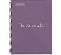 Bloc-notes - MIQUELRIUS - A4 - Petits carreaux 5x5 - Couverture lavande - 80 feuilles
