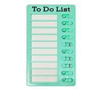 Bloc-notes multi-usages pour liste de contrôle des tâches, 12, 7 x 20, 3 cm, tableau de liste de contrôle réglable pour mes tâches, pour voiture, camping-car, maison, salle de classe, tableau mémo