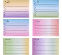 Bloc-notes pastels dégradés de petite taille de poche avec durabilité et pages résistantes aux déchirures décorations tâches portable pour bureau