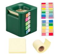 Bloc-notes peu encombrant, 140 enregistrements adhésifs transparents, 9 marques de couleur, utilisez la gestion du bureau, gestion moderne des notes de bureau