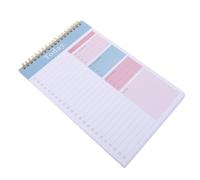 Bloc-notes Planificateur de Tâches Quotidiennes B5 à Spirale Bleue | Couverture Rigide, Pages Papier à Feuillets Mobiles, Usage Bureau et Comptes Rendus de Réunion