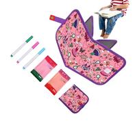 Bloc-notes portable réutilisable pour | Bloc-notes pliable pour enfants pour fête d'anniversaire, Halloween, école, camping, parc, voyages, excursions, voiture et