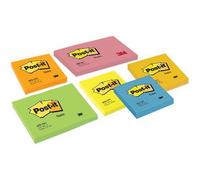 Bloc-notes post-it 655 76x127mm 100f repositionnables coloris vert fluo