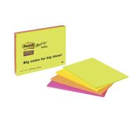 Post-it Note adhésive 7100043258 203 mm x 152 mm vert fluorescent, orange fluorescent, rose ultra,