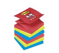 Post-It 6 Znotes Super Sticky Couleurs Vitamine 90 Feuilles 76x76mm
