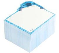 Bloc Notes pour Bureau École Tropicale Stitch Couche Autocollante Détachable Disney Blanc / Bleu Bleu