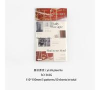 Bloc-Notes Pour Journaux Coréens, 50 Pièces, Bloc-Notes Créatifs Pour Journaux, Accessoires De Papeterie De Décoration Mignons Pour Journaux, Scrapbooking