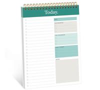 Bloc-notes pour liste de choses à faire, non daté, 16.5x24.9 cm, bloc-notes de planification pour liste de contrôle de productivité pour le travail et l'organisation personnelle