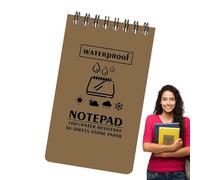 Bloc-notes pour toutes les saisons - Bloc-notes imperméable, bloc-notes imperméable | Bloc-notes portable avec 50 pages pour excursions en camping