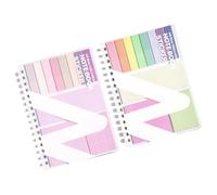 Bloc-notes rechargeable avec Note adhésive, étiquette adhésive colorée pour carnet de notes, planificateur, fournitures scolaires, Note d ' étude pour étudiants