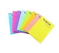 Bloc-notes recto verso « While You were Out » - Bloc-notes autocollantes pour message téléphonique - 8 couleurs - Pour bureau, maison, école (liste des choses à faire - 8 pièces)