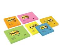 Bloc-notes repositionnable - POST-IT - Neon Orange - 76x76mm - 100 feuilles
