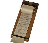 Bloc-notes rétro en bois vierge - Peut déchirer les notes adhésives - Tableau mémo en bois vierge - Non collant et indéchirable