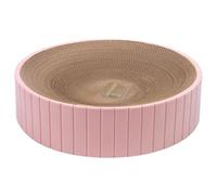 Bloc-notes rond pour chat griffing en carton durable Lit confortable pour chatons et adultes qui protègent meubles, jeux et accessoires de repos, rose, cadeaux ID
